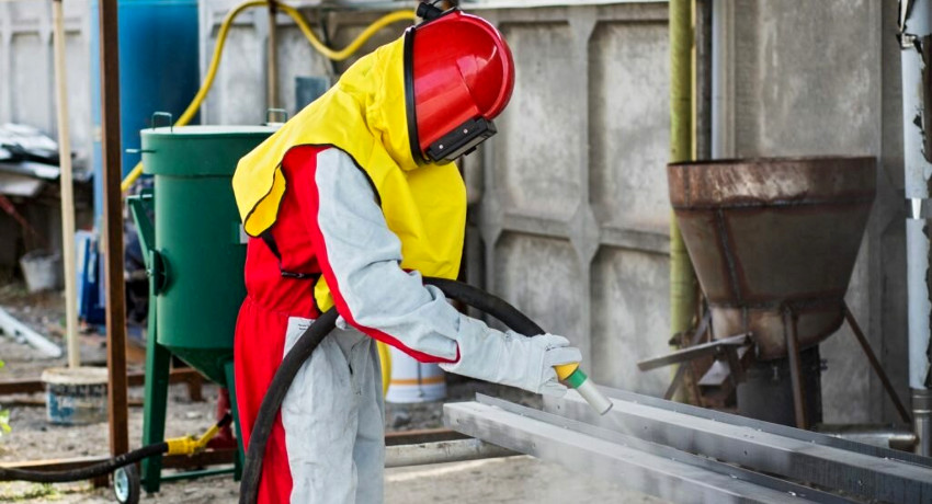 Duza de sablare formează un jet abraziv cu caracteristicile necesare pentru lucru Duza de sablare formează un jet abraziv cu caracteristicile necesare pentru lucru