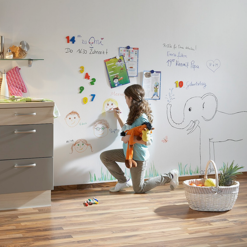 Uz standardne crne i zelene boje, ploče za ploče dostupne su i u bijeloj i drugim nijansama. Uz standardne crne i zelene boje, ploče za ploče dostupne su i u bijeloj i drugim nijansama.