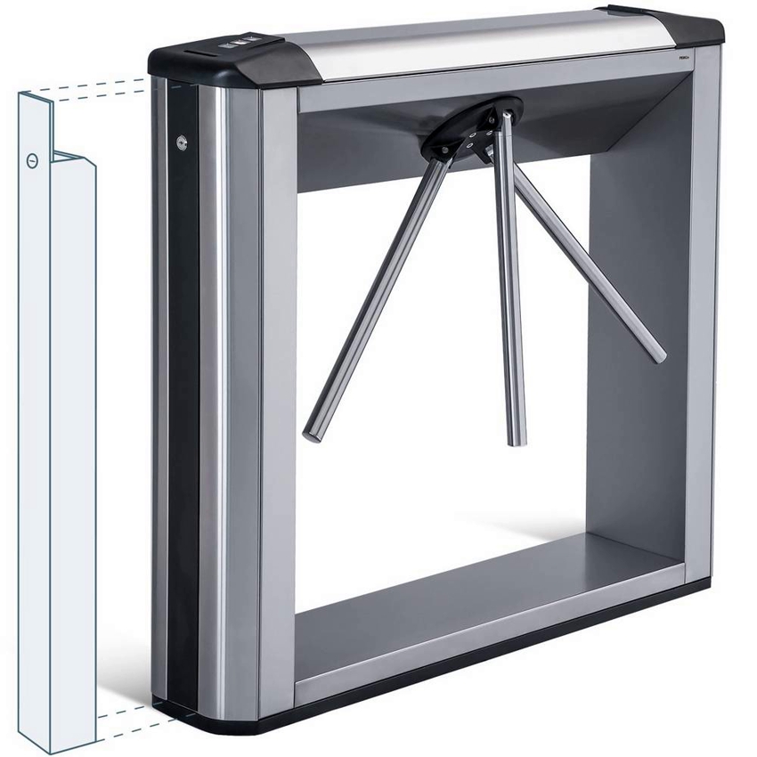 Upang buksan ang turnstile, hilahin ang itaas na bar patungo sa iyo at pagkatapos ay babaan ito Upang buksan ang turnstile, hilahin ang itaas na bar patungo sa iyo at pagkatapos ay babaan ito