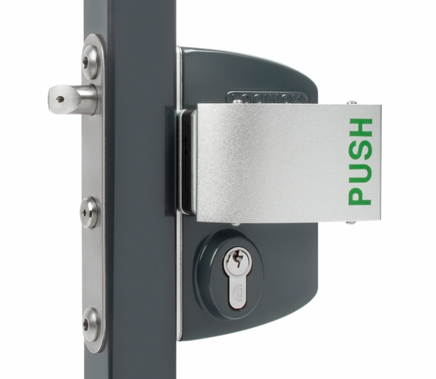 Halimbawa ng isang hawakan ng pingga para sa isang anti-gulat na sistema ng pinto ng seguridad Halimbawa ng isang hawakan ng pingga para sa isang anti-gulat na sistema ng pinto ng seguridad