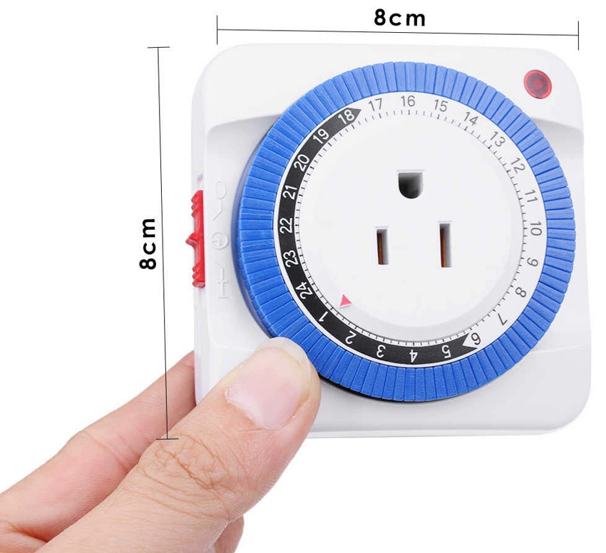 מידות טיימר הפעלה וכיבוי סטנדרטי מכני מידות טיימר הפעלה וכיבוי סטנדרטי מכני