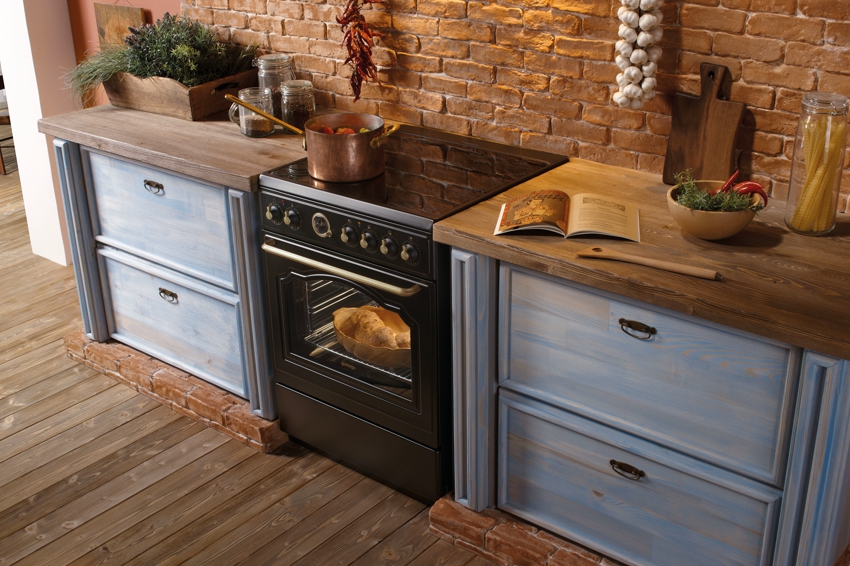 Forno a gás estilizado em estilo retro Forno a gás estilizado em estilo retro